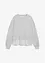 Sweatshirt med blusinfällning, bonprix