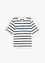 Randig T-shirt av ren bomull, bonprix