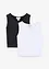 Croppad topp i figurnära modell (2-pack), bonprix