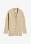 Cardigan med ribbstickat mönster, bonprix