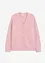 Cardigan i skön materialmix, bonprix