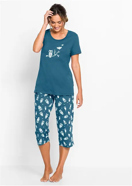 Kortärmad capripyjamas, bonprix