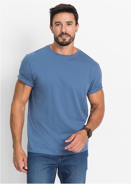T-shirt i basmodell med rund 