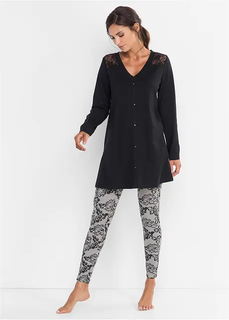 Pyjamas med leggings, bonprix