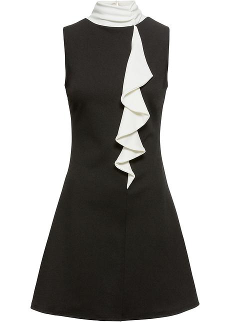 Klänning med volang svartvit BODYFLIRT boutique bonprix.se Klänning med volang svartvit BODYFLIRT boutique bonprix.se