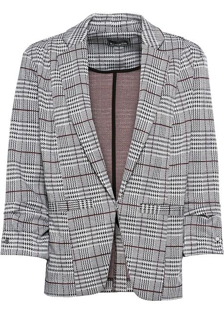 Blazer svartvitvinröd, rutig RAINBOW bonprix.se Rutig kavaj svartvit, rutig Dam bonprix.se