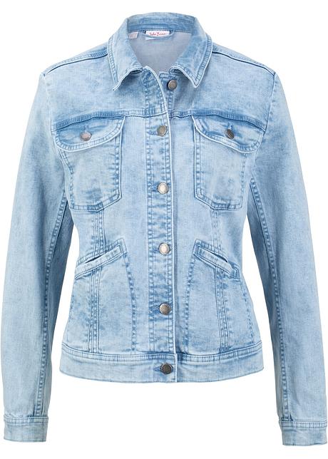 Jeansjacka i stretch ljusblå John Baner JEANSWEAR bonprix.se John baner jeanswear jeansjacka till dam.