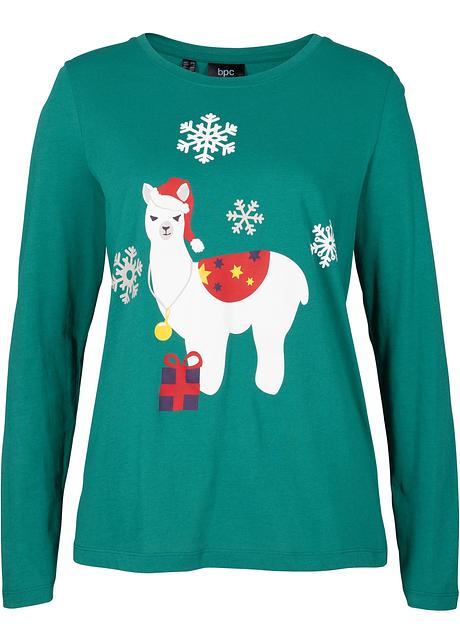 Långärmad topp med julmotiv Långärmad topp med julmotiv