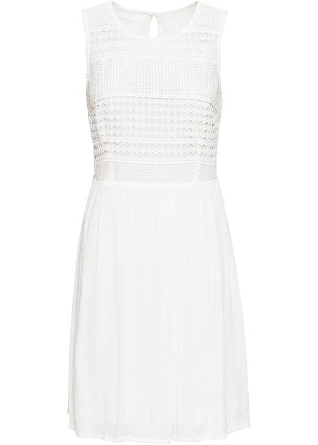 Klänning med spets ullvit BODYFLIRT köp online bonprix.se Klänning beige BODYFLIRT köp online bonprix.se