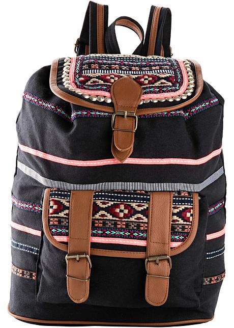 Etnoinspirerad ryggsäck mörkblåfärgmix Dam RAINBOW Kavaj av canvas mörkblå RAINBOW köp online bonprix.se