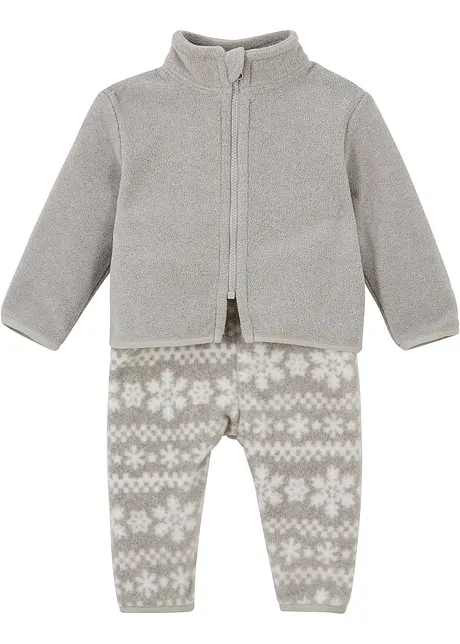 Babyjacka + byxa i fleece (2 delar), bpc bonprix collection