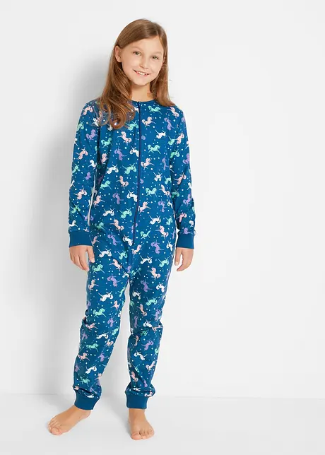 Sovoverall för flickor + dockpyjamas (2 delar), bonprix