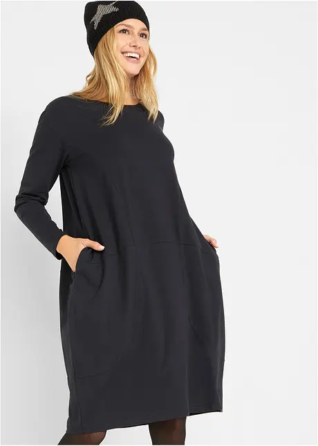 Ballongformad jerseyklänning, bonprix