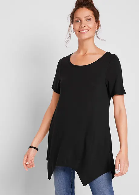 Longshirt med flikar i nederkanten, bonprix