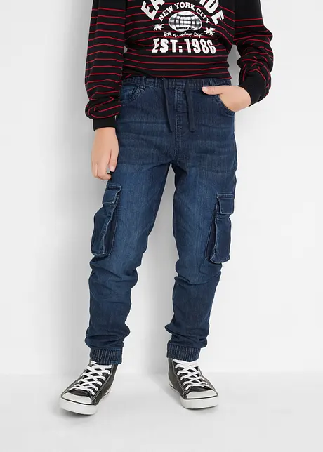 Dra-på jeans till pojkar, slim fit, bonprix