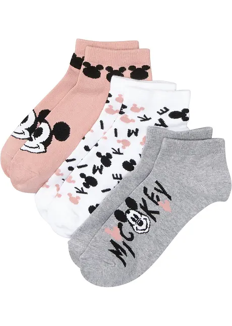 Korta sockor med Musse Pigg (3-pack), Disney