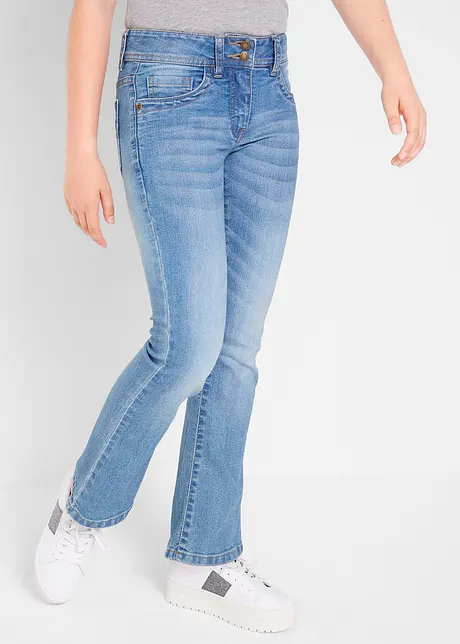 Stretchiga bootcutjeans för barn, bonprix