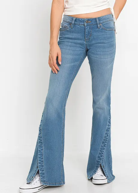 Bootcut Jeans Low Waist, ekologisk bomull, RAINBOW