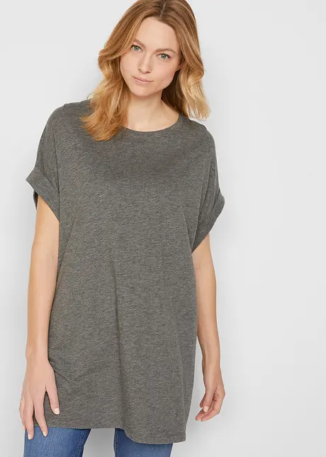 Lång topp med bomull (2-pack), bonprix