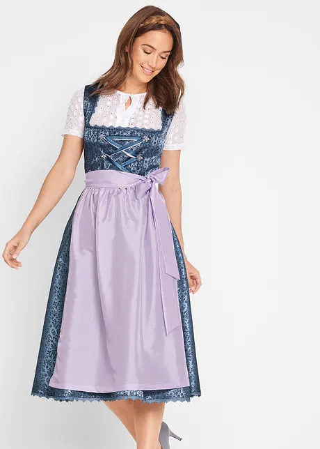 Mellanlång dirndl med förkläde (2 delar), bonprix