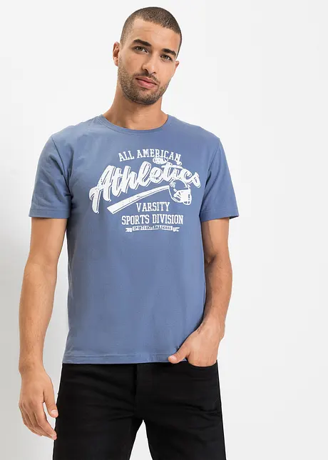T-shirt med sportigt tryck (2-pack), bonprix