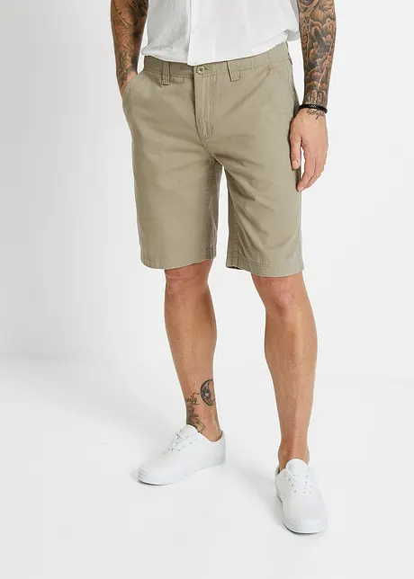 Bermudas i chinosmodell i ren bomull, Regular Fit, bonprix