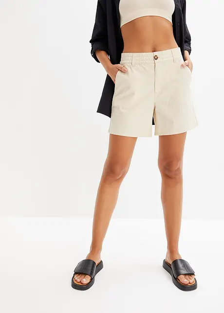 Kypertshorts med hög midja, bonprix