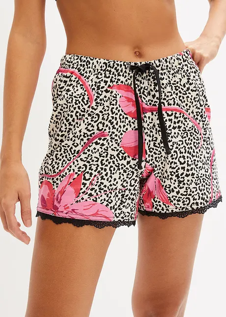 Shorts (2-pack) med tunn spets, bonprix