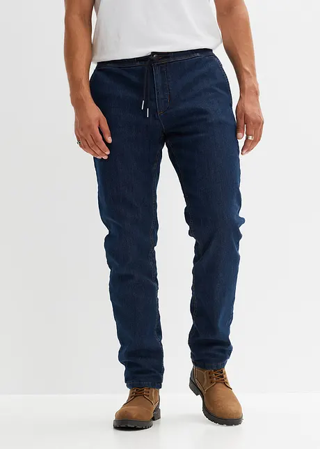 Dra på-termojeans, Regular Fit, Straight, bonprix