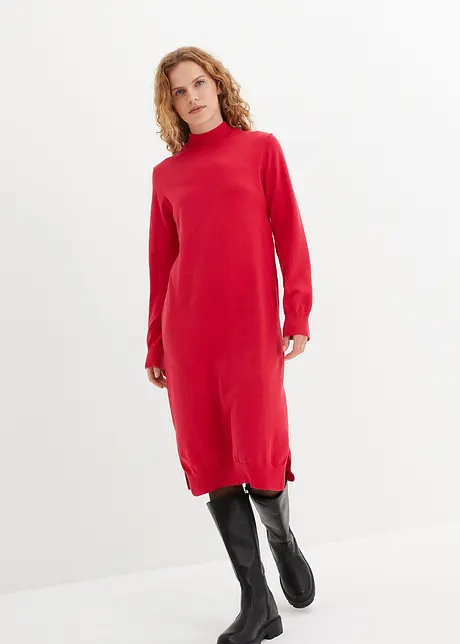 Finstickad mellanlång klänning, bpc bonprix collection