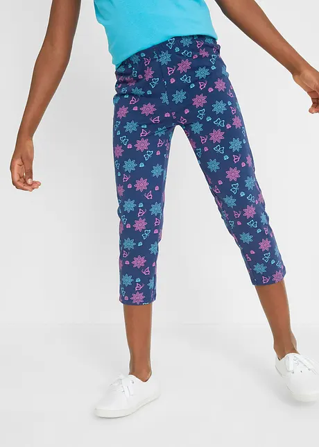 Caprileggings med ekologisk bomull för barn (2-pack), bonprix