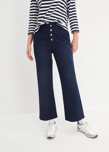 Ankellånga mom jeans med hög midja, bonprix