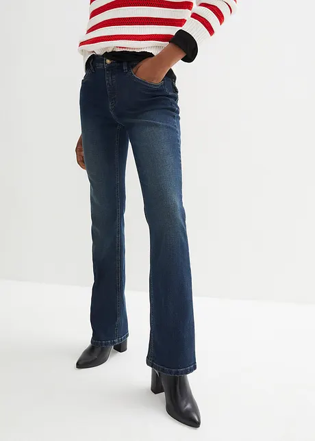 Stretchjeans, bootcut, mid waist, bonprix