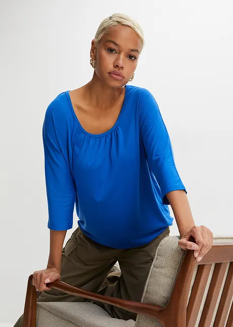 Oversizetopp i materialmix, bonprix