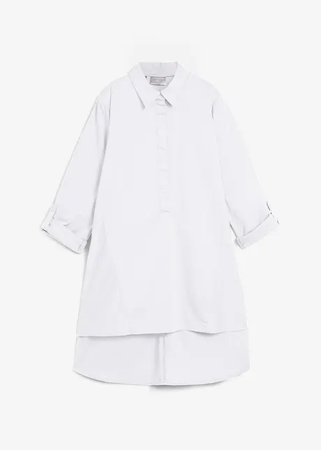 Skjortblus som är längre bak än fram, bonprix