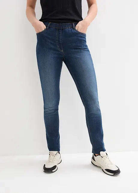 Jeansjeggings i stuprörsmodell med bekväm midja, bonprix