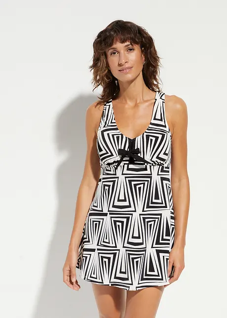 Lång tankini med återvunnen polyamid (2 delar), bonprix