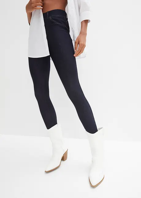 Leggings med jeanslook, bonprix