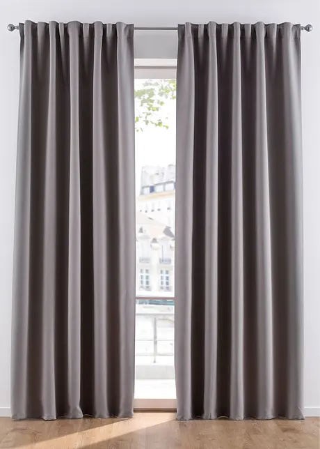 Mörkläggande gardinlängd, i flera storlekar (1-pack), bonprix