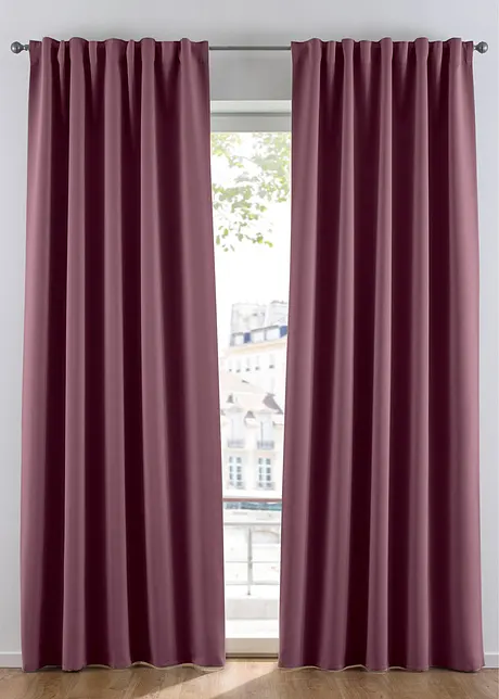 Mörkläggande gardinlängd, i flera storlekar (1-pack), bonprix