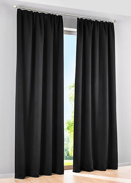 Mörkläggande gardinlängd, i flera storlekar (1-pack), bonprix