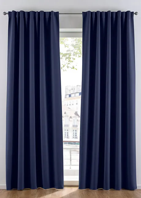Mörkläggande gardinlängd, i flera storlekar (1-pack), bonprix