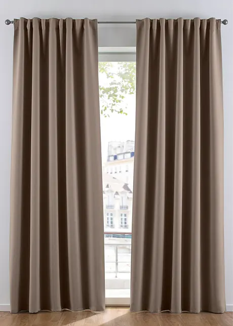 Mörkläggande gardinlängd, i flera storlekar (1-pack), bonprix