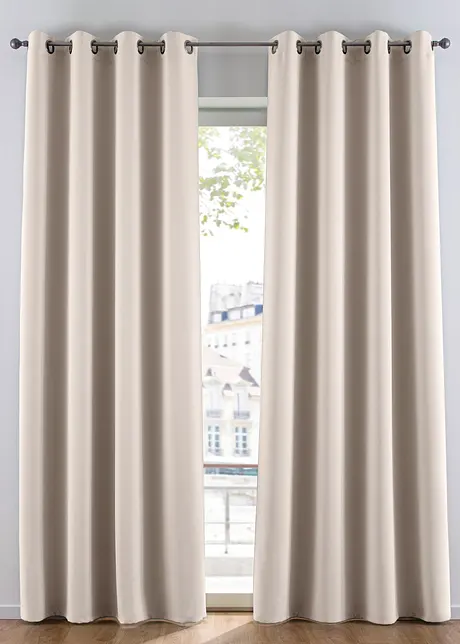Mörkläggande gardinlängd, i flera storlekar (1-pack), bonprix