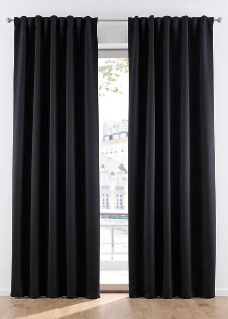 Mörkläggande gardinlängd, i flera storlekar (1-pack), bonprix