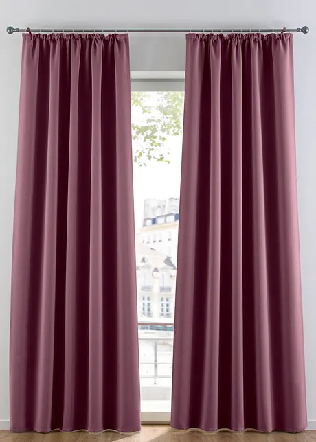 Mörkläggande gardinlängd, i flera storlekar (1-pack), bonprix