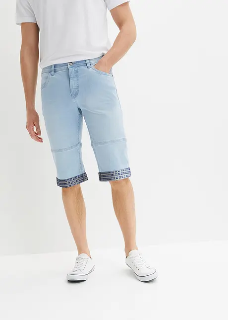 Långa jeansshorts, regular fit, John Baner JEANSWEAR