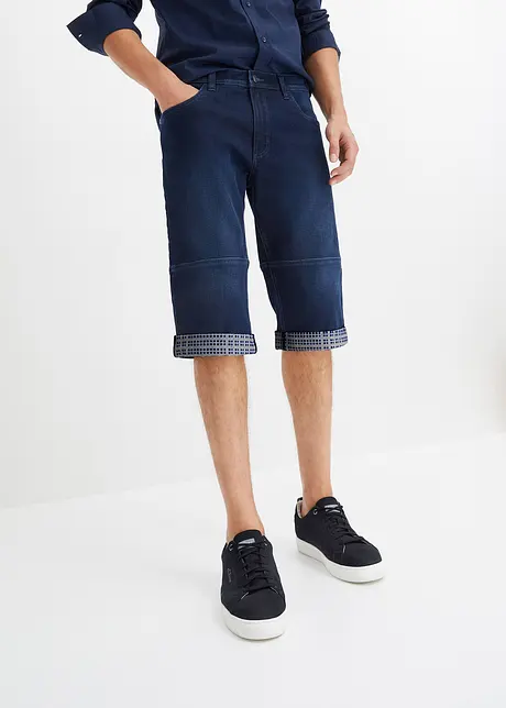 Långa jeansshorts, regular fit, John Baner JEANSWEAR