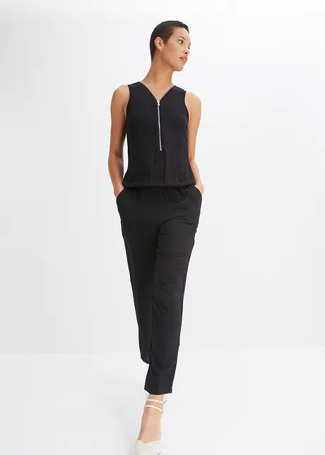 Jumpsuit med dragkedja, bonprix