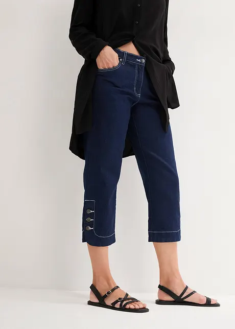 Capri Jeans Mid Waist, bonprix